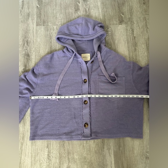 American Eagle Cropped Shacket Lilac Women's Sz XL‎ - Picture 4 of 10